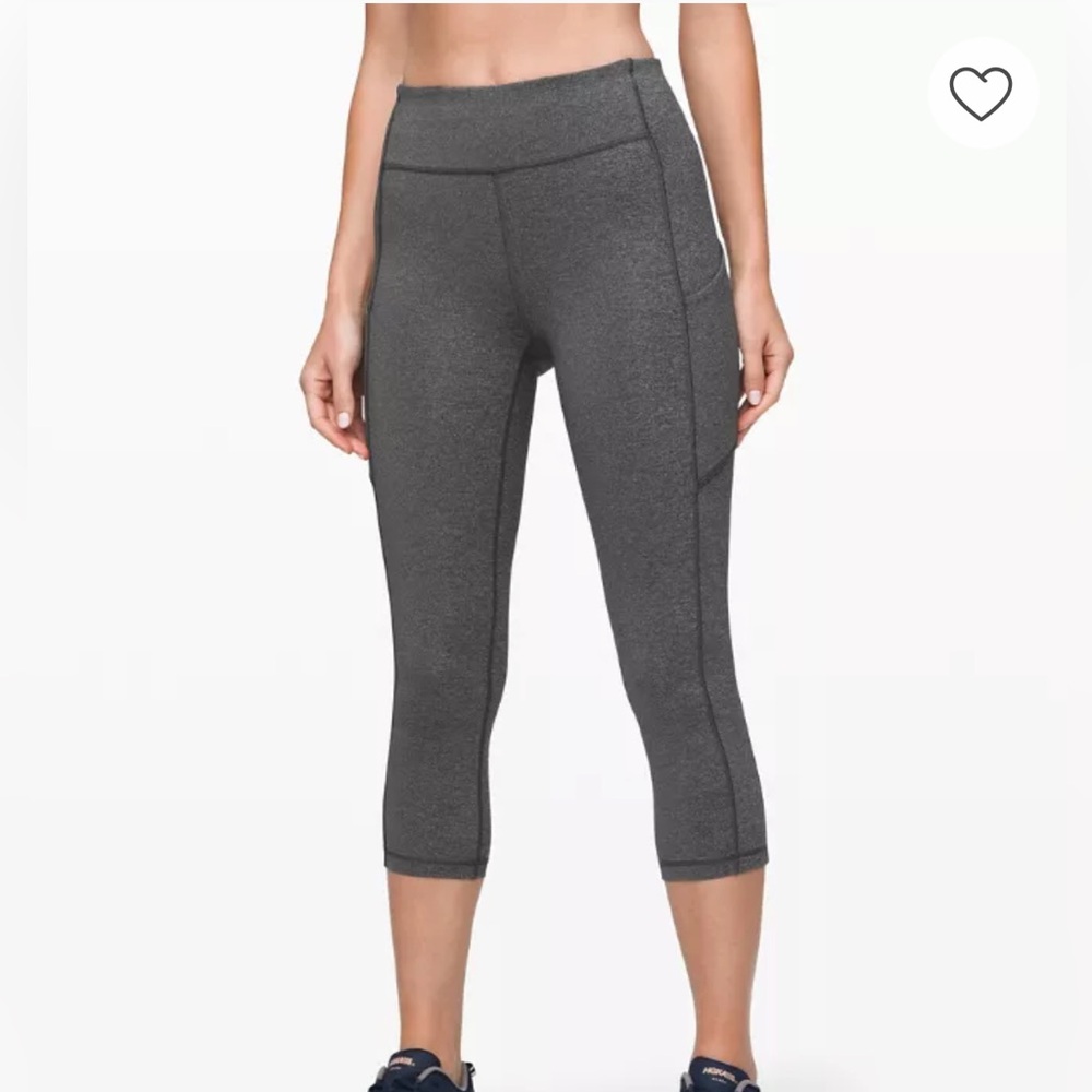 Lululemon Gray High-Waisted Leggings